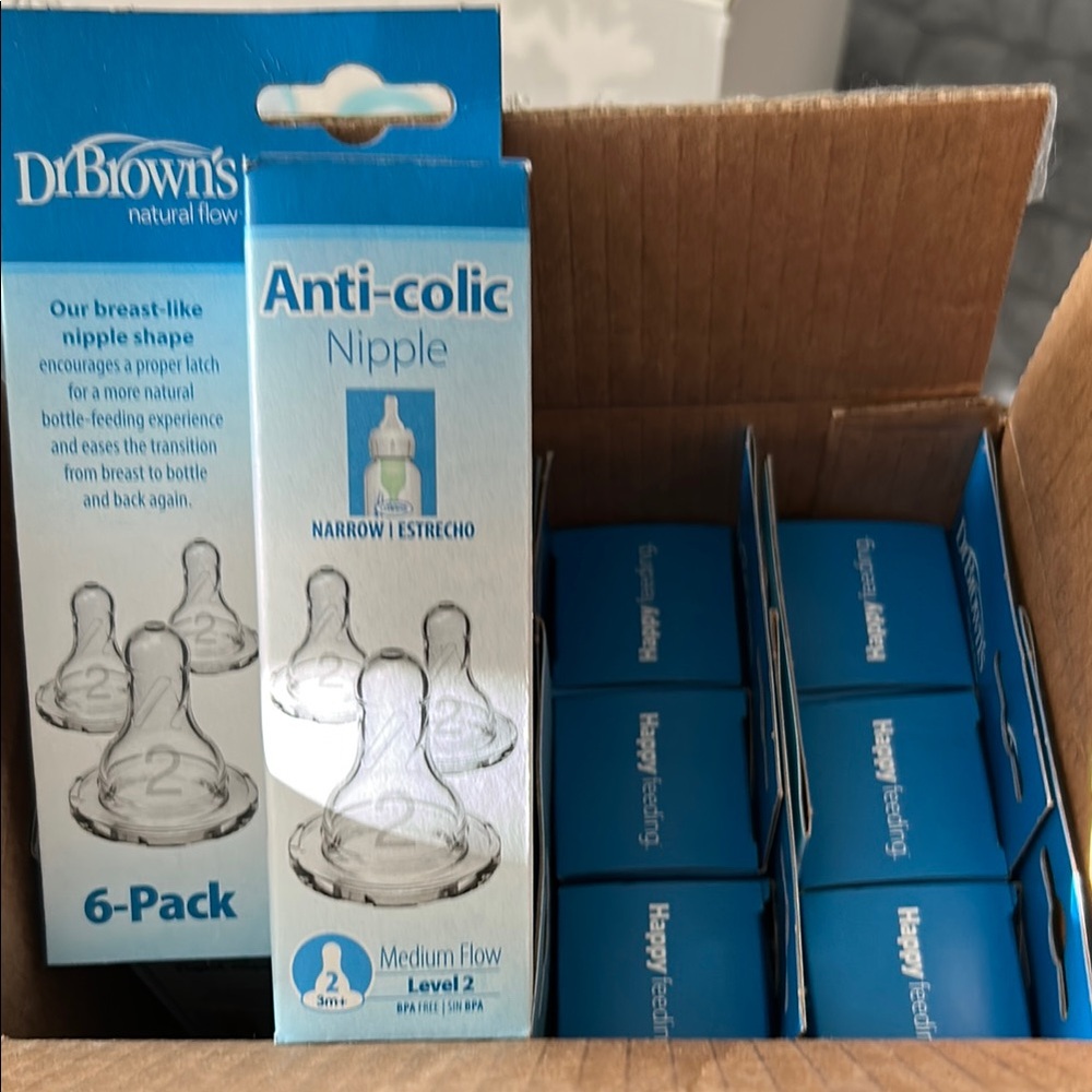 Dr. Brown's Anti-Colic Nipple 6-Pack